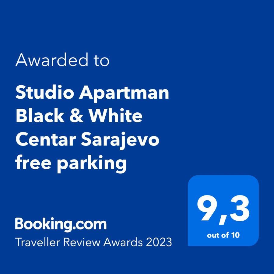 Studio Apartman Black & White Centar Sarajevo Free Parking Kültér fotó